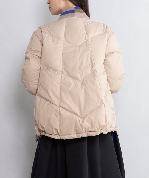 MARECHAL TERRE（マルシャルテル）の「カーディガンダウン（ダウンジャケット/コート・レディース・アイボリー/ベージュ/ブラック/ネイビー・MEDIUM）」の10枚目の写真