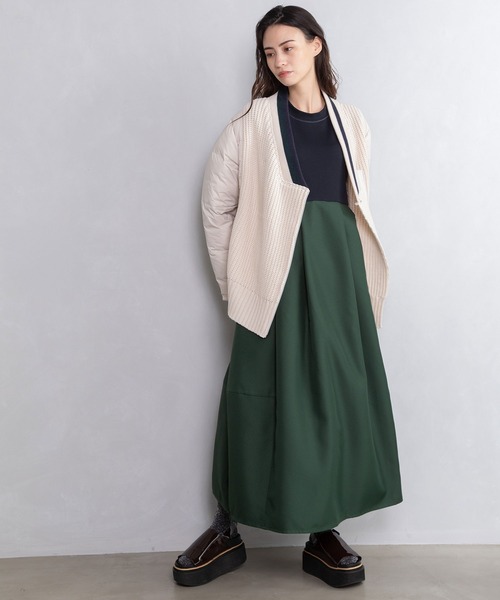 MARECHAL TERRE（マルシャルテル）の「カーディガンダウン（ダウンジャケット/コート・レディース・アイボリー/ベージュ/ブラック/ネイビー・MEDIUM）」の20枚目の写真