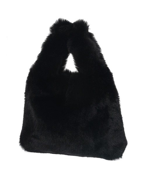 Edit Sheen（エディットシーン）の「フェイクファーミニトートバッグ（トートバッグ・レディース・ホワイト/グレー/ブラック・FREE）」の4枚目の写真