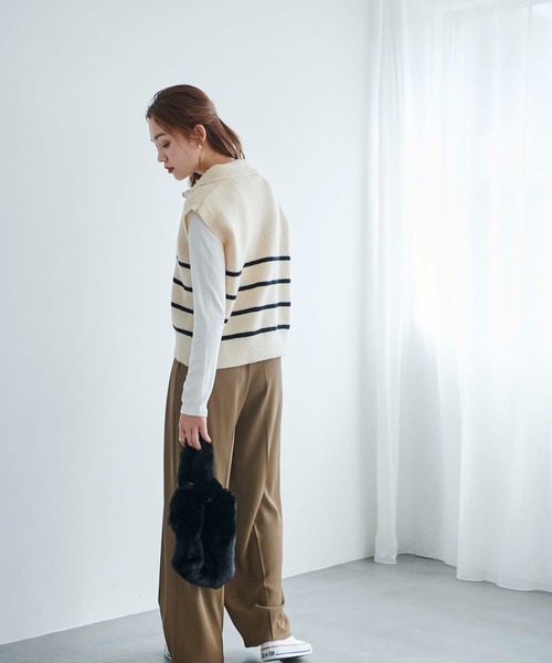 Edit Sheen（エディットシーン）の「フェイクファーミニトートバッグ（トートバッグ・レディース・ホワイト/グレー/ブラック・FREE）」の13枚目の写真