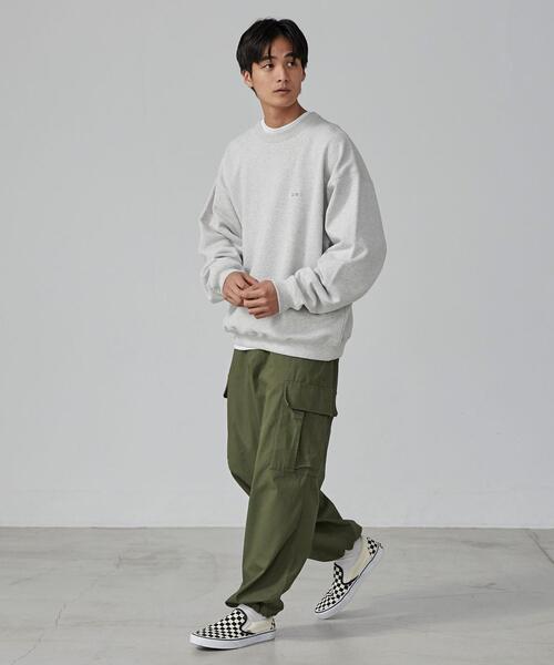 PENNEYS（ぺニーズ）の「PENNEYS（ぺニーズ）別注ビッグシルエット裏毛スウェット（スウェット・メンズ・モカ/ダークグレー/グレー/パープル・L/M/XL）」の6枚目の写真