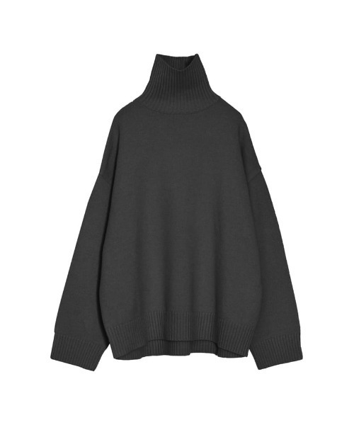 Re:EDIT（リエディ）の「ハイネックアルパカタッチ起毛ニットプルオーバー（ニット/セーター・レディース・モカ/チャコールグレー/ブラック/ピンク/ホワイト/イエロー/グリーン・MEDIUM/LARGE）」の16枚目の写真