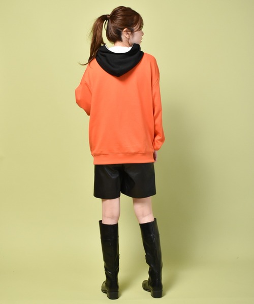 World is Over パーカー オレンジ Mサイズ セカオワ パーカー world is