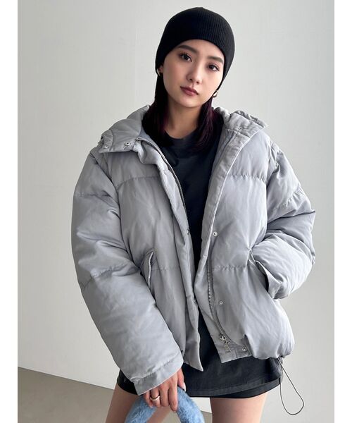 EMODA（エモダ）の「2WAYオーバーフードダウン（ブルゾン・レディース・その他/アイボリー/ブラック/グレー・FREE）」の15枚目の写真