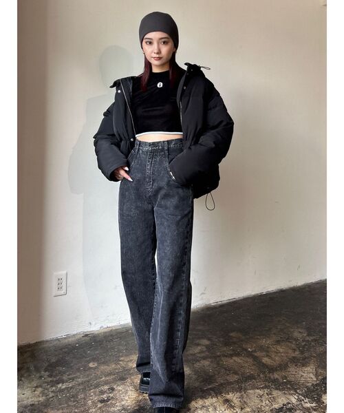 ジャケット ブルゾン 2WAYオーバーフードダウン レディース EMODA（エモダ）の「2WAYオーバーフードダウン（ブルゾン）」 - WEAR