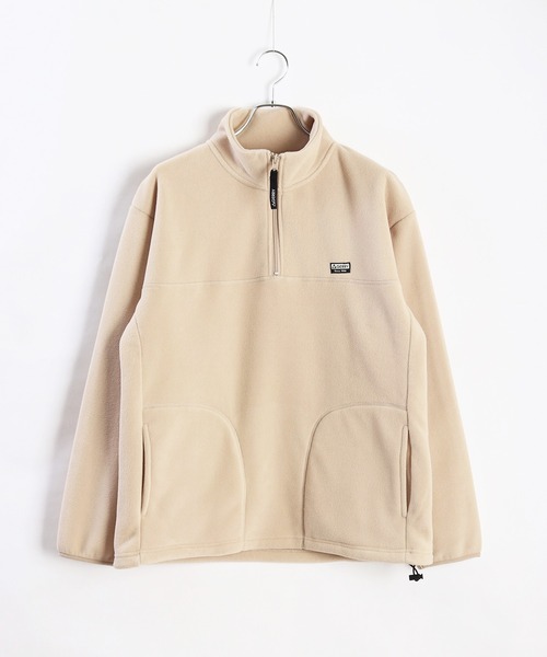 セール】GERRY フリース ポケット付き 長袖ハーフジップ（スウェット