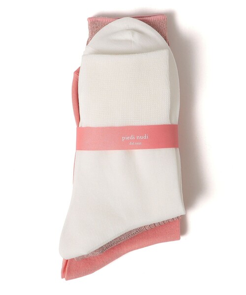 SHIPS（シップス）の「【SHIPS別注】【PINK RIBBONチャリティー】Piedi Nudi:パック ソックス（ソックス/靴下・レディース・マルチ・ONE SIZE）」の10枚目の写真