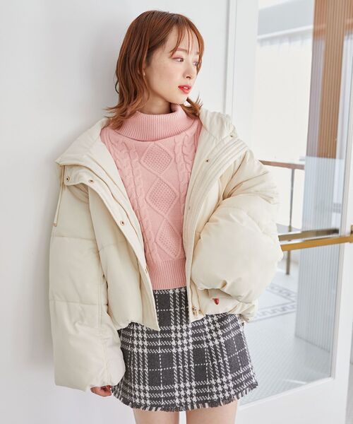 MAJESTIC LEGON(マジェスティックレゴン)の「裾フリンジチェックスカート(スカート・レディース・ブラック系その他/ホワイト系その他2/レッド系その他2/グレー系その他・MEDIUM)」の9枚目の写真