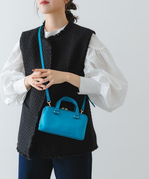 RODE SKO(ロデスコ)の「サテンお財布ミニショルダーバッグ(ショルダーバッグ・レディース・ブルー/ブラック・ONE)」の10枚目の写真