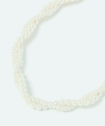 【daily CLIP】ガラスパール連ネックレス