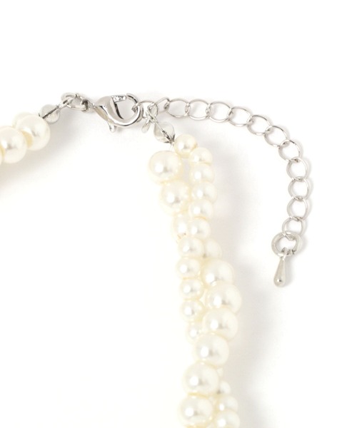 studio CLIP（スタディオクリップ）の「【daily CLIP】ガラスパール連ネックレス（ネックレス・レディース・その他1・FREE）」の3枚目の写真