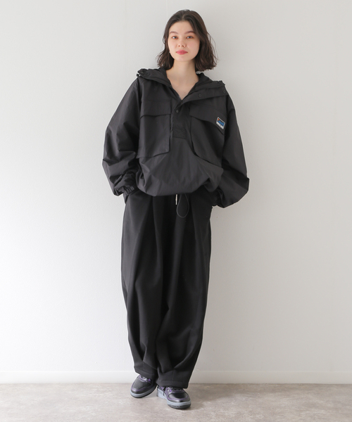 セール】【ANGLAN / アングラン】Valley Tuck Sweat Balloon Pants