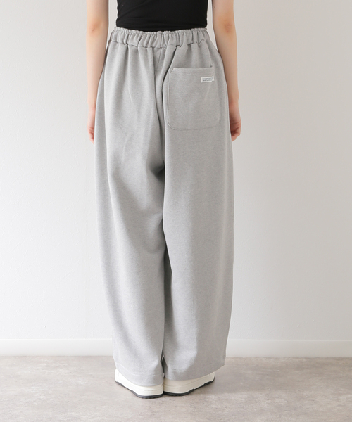 セール】【ANGLAN / アングラン】Valley Tuck Sweat Balloon Pants