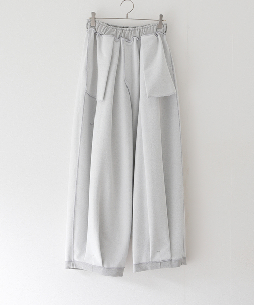 セール】【ANGLAN / アングラン】Valley Tuck Sweat Balloon Pants