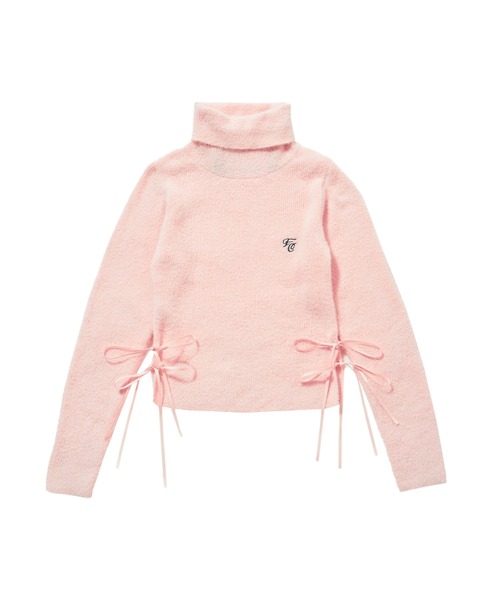 FCMM(エフシーエムエム)の「【日本限定アイテム】SIDE RIBBON TURTLE NECK/サイドリボンタートルネック(ニット/セーター・レディース・アイボリー/ブラック/ピンク・MEDIUM/SMALL)」の11枚目の写真