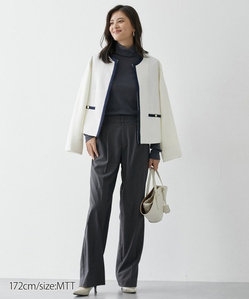 slattgir（スラットジール）の「高身長　綿１００％ハイネックTシャツ　（トールサイズ）（Tシャツ/カットソー・レディース・カーキブラウン/杢グレー/ブラック/ワイン/チャコール・M/4L/5L/3L/L/LL）」の6枚目の写真