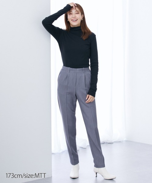 slattgir（スラットジール）の「高身長　綿１００％ハイネックTシャツ　（トールサイズ）（Tシャツ/カットソー・レディース・カーキブラウン/杢グレー/ブラック/ワイン/チャコール・M/4L/5L/3L/L/LL）」の11枚目の写真