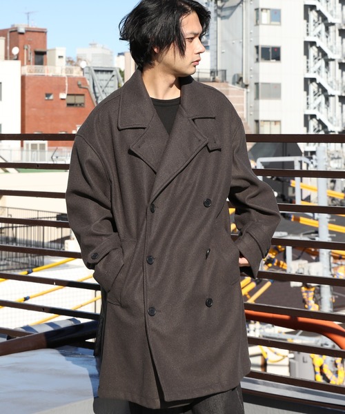 ８(eight)（エイト）の「ウールライク ハーフトレンチコート（トレンチコート・メンズ・グレー/ブラック/グレイッシュベージュ/ブラウン・MEDIUM/LARGE）」の18枚目の写真