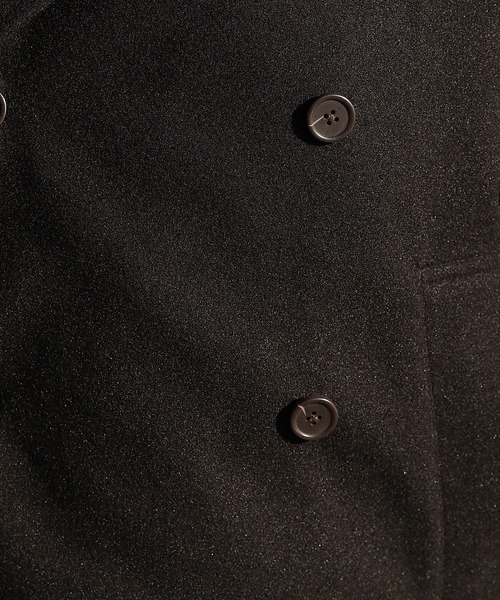 ８(eight)（エイト）の「ウールライク ハーフトレンチコート（トレンチコート・メンズ・グレー/ブラック/グレイッシュベージュ/ブラウン・MEDIUM/LARGE）」の10枚目の写真