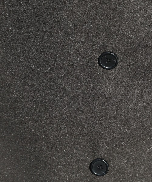 ８(eight)（エイト）の「ウールライク ハーフトレンチコート（トレンチコート・メンズ・グレー/ブラック/グレイッシュベージュ/ブラウン・MEDIUM/LARGE）」の9枚目の写真