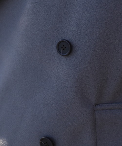 ８(eight)（エイト）の「ウールライク ハーフトレンチコート（トレンチコート・メンズ・グレー/ブラック/グレイッシュベージュ/ブラウン・MEDIUM/LARGE）」の11枚目の写真