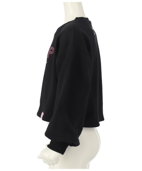 ANAP kids（アナップキッズ）の「ラインストーンANAPロゴ裏毛スウェットトレーナー（スウェット・キッズ・ピンク/ブラック/ホワイト・120cm/130cm/110cm）」の15枚目の写真