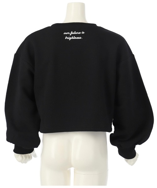 ANAP kids（アナップキッズ）の「ラインストーンANAPロゴ裏毛スウェットトレーナー（スウェット・キッズ・ピンク/ブラック/ホワイト・120cm/130cm/110cm）」の16枚目の写真