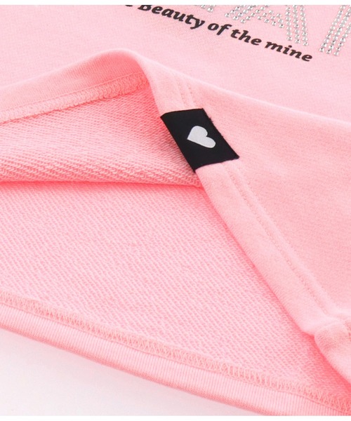 ANAP kids（アナップキッズ）の「ラインストーンANAPロゴ裏毛スウェットトレーナー（スウェット・キッズ・ピンク/ブラック/ホワイト・120cm/130cm/110cm）」の19枚目の写真