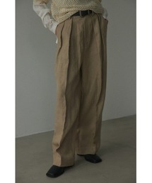 BLACK BY MOUSSY | linen tuck pants(リネンタックパンツ)(スラックス)
