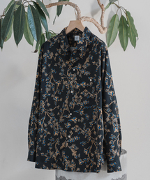 EDIFICE | フラワーパターン オープンカラーシャツ(シャツ/ブラウス)