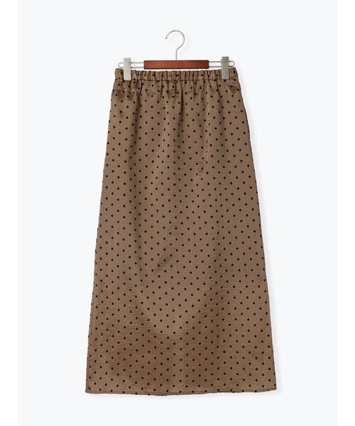 Te chichi（テチチ）の「フロッキードットシアータイトスカート（スカート・レディース・ブラック/ベージュ・F）」の15枚目の写真