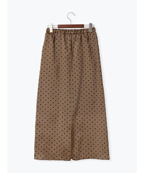 Te chichi（テチチ）の「フロッキードットシアータイトスカート（スカート・レディース・ブラック/ベージュ・F）」の16枚目の写真