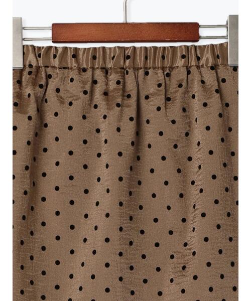 Te chichi（テチチ）の「フロッキードットシアータイトスカート（スカート・レディース・ブラック/ベージュ・F）」の17枚目の写真