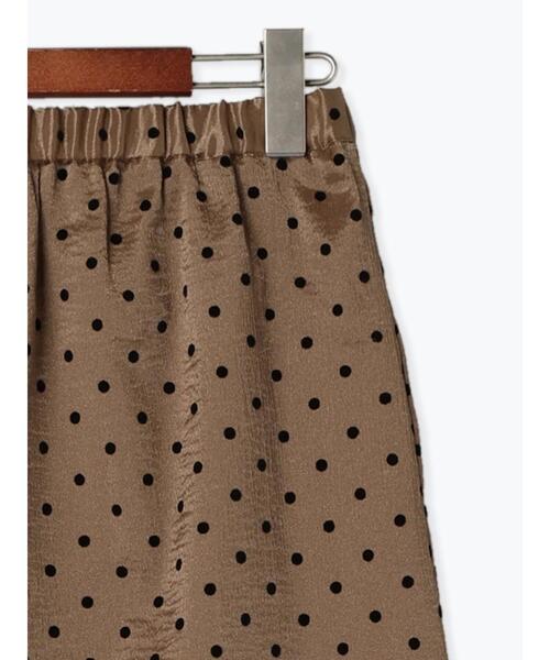 Te chichi（テチチ）の「フロッキードットシアータイトスカート（スカート・レディース・ブラック/ベージュ・F）」の18枚目の写真