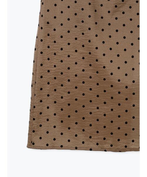 Te chichi（テチチ）の「フロッキードットシアータイトスカート（スカート・レディース・ブラック/ベージュ・F）」の19枚目の写真