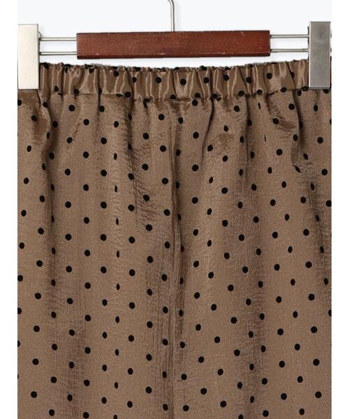 Te chichi（テチチ）の「フロッキードットシアータイトスカート（スカート・レディース・ブラック/ベージュ・F）」の20枚目の写真