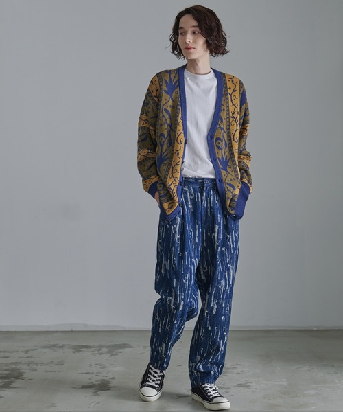 Revo.（レボ）の「Revo.　アンティークリーフパターン CA カーディガン（カーディガン/ボレロ・メンズ・ネイビー/カーキ/ブラック・L/M）」の20枚目の写真