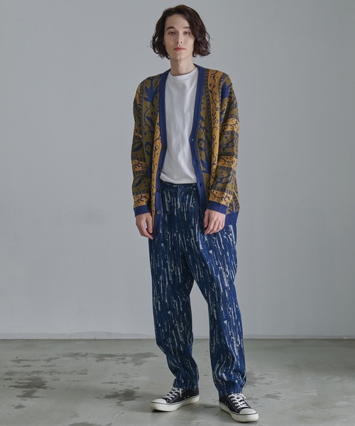 Revo.（レボ）の「Revo.　アンティークリーフパターン CA カーディガン（カーディガン/ボレロ・メンズ・ネイビー/カーキ/ブラック・L/M）」の21枚目の写真