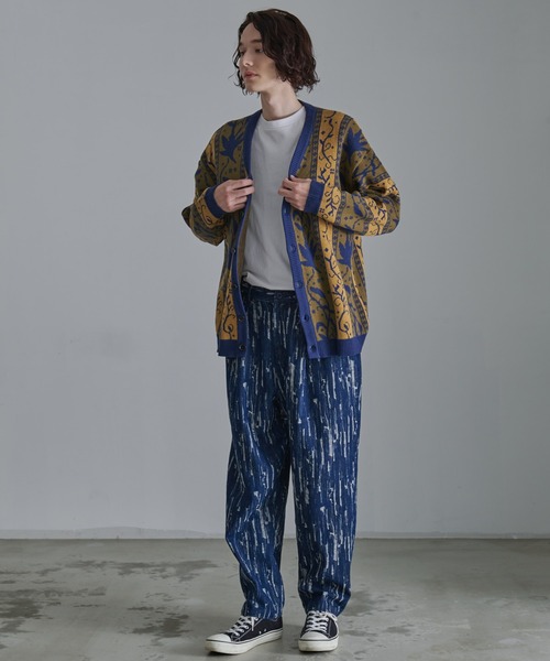 Revo.（レボ）の「Revo.　アンティークリーフパターン CA カーディガン（カーディガン/ボレロ・メンズ・ネイビー/カーキ/ブラック・L/M）」の22枚目の写真