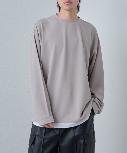 COLONY 2139(コロニートゥーワンスリーナイン)の「ジョーゼットレイヤード長袖(Tシャツ/カットソー・メンズ・ブラック/ホワイト/グレイッシュベージュ/グリーン・LARGE/MEDIUM)」の17枚目の写真