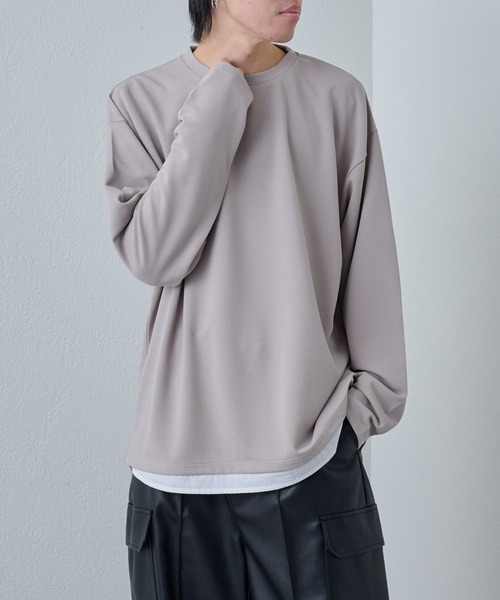 COLONY 2139(コロニートゥーワンスリーナイン)の「ジョーゼットレイヤード長袖(Tシャツ/カットソー・メンズ・ブラック/ホワイト/グレイッシュベージュ/グリーン・LARGE/MEDIUM)」の14枚目の写真