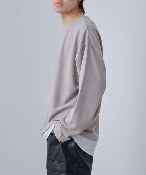 COLONY 2139(コロニートゥーワンスリーナイン)の「ジョーゼットレイヤード長袖(Tシャツ/カットソー・メンズ・ブラック/ホワイト/グレイッシュベージュ/グリーン・LARGE/MEDIUM)」の16枚目の写真