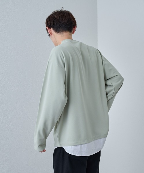 COLONY 2139(コロニートゥーワンスリーナイン)の「ジョーゼットレイヤード長袖(Tシャツ/カットソー・メンズ・ブラック/ホワイト/グレイッシュベージュ/グリーン・LARGE/MEDIUM)」の19枚目の写真