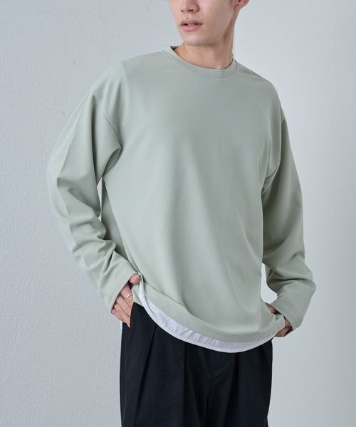 COLONY 2139(コロニートゥーワンスリーナイン)の「ジョーゼットレイヤード長袖(Tシャツ/カットソー・メンズ・ブラック/ホワイト/グレイッシュベージュ/グリーン・LARGE/MEDIUM)」の20枚目の写真