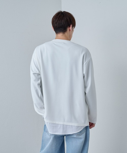 COLONY 2139(コロニートゥーワンスリーナイン)の「ジョーゼットレイヤード長袖(Tシャツ/カットソー・メンズ・ブラック/ホワイト/グレイッシュベージュ/グリーン・LARGE/MEDIUM)」の11枚目の写真
