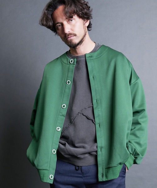 Magine(マージン)の「【SELECT】IR:カットカルゼクルーカーディガン(カーディガン/ボレロ・メンズ・ブラック/ネイビー/グリーン・M/L/XL)」の12枚目の写真