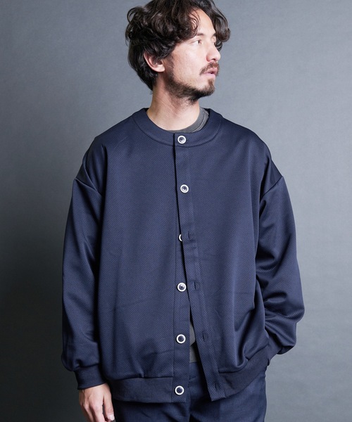 Magine(マージン)の「【SELECT】IR:カットカルゼクルーカーディガン(カーディガン/ボレロ・メンズ・ブラック/ネイビー/グリーン・M/L/XL)」の13枚目の写真