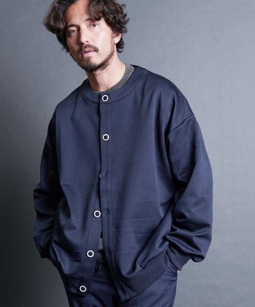 Magine(マージン)の「【SELECT】IR:カットカルゼクルーカーディガン(カーディガン/ボレロ・メンズ・ブラック/ネイビー/グリーン・M/L/XL)」の15枚目の写真