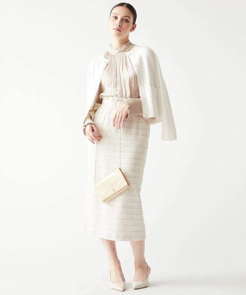 Tiara（ティアラ）の「パール釦ニットジャケット（カーディガン/ボレロ  