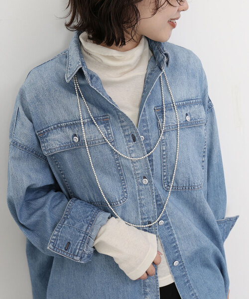 SLOBE IENA（スローブイエナ）の「コットンカシミヤタートルプル
